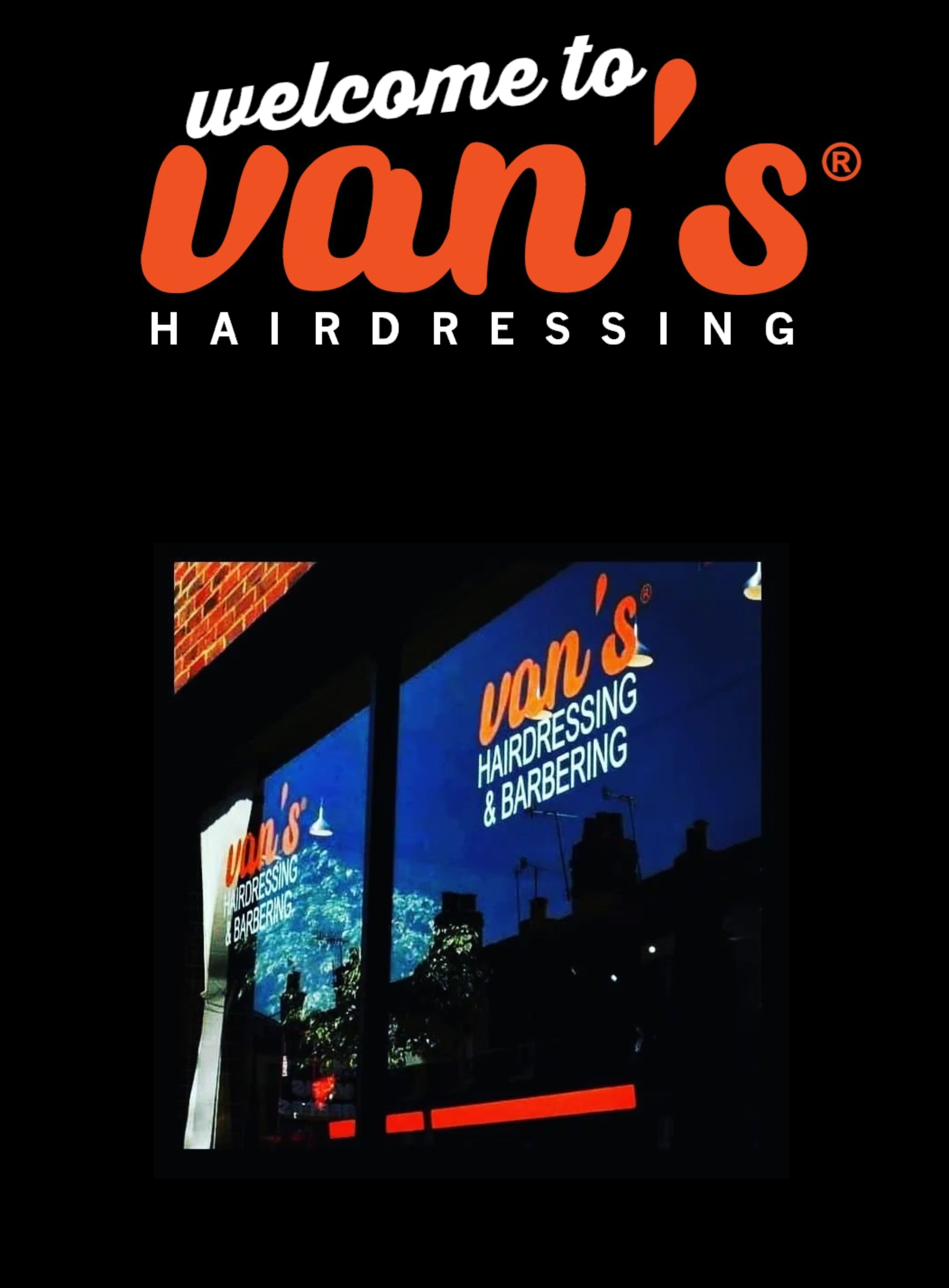 Welcome to vans hairdressing canterbury